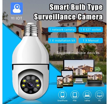 Camera WIFI Hình Bóng Đèn Yoosee