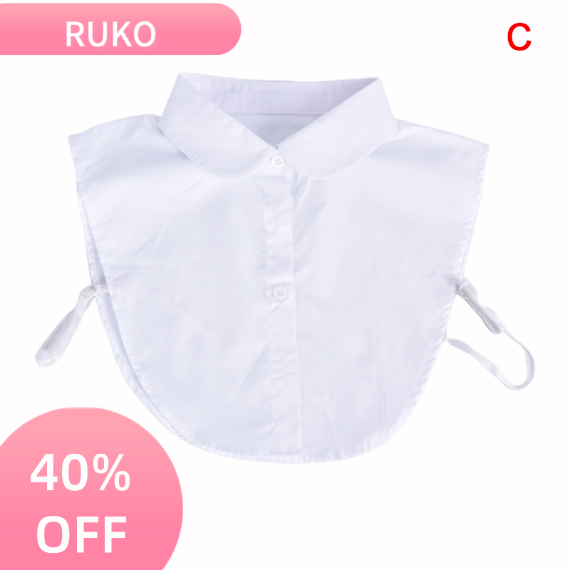 RuKo Cổ áo giả cổ ve có thể tháo rời áo cánh giả cổ điển phụ kiện nam/Nữ tháo rời được