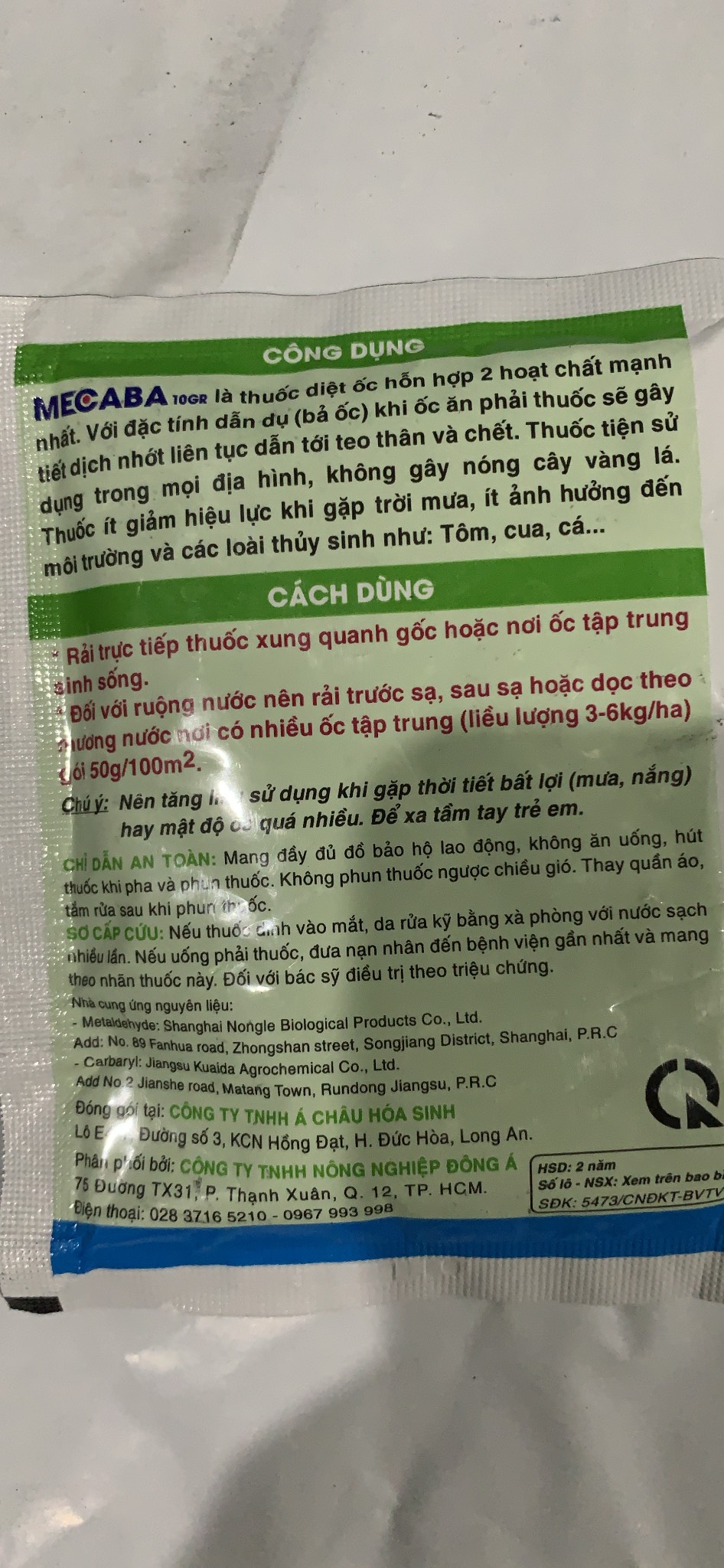 Sản Phẩm diệt Ốc dạng bả Ốc cá sấu 100gr cực mạnh