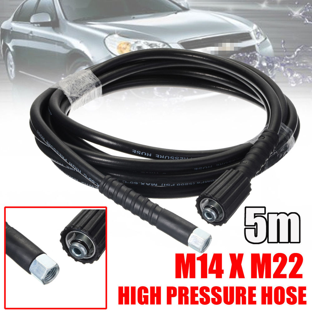 High Pressure Washer PVC Hose Water Jet Hose 2 Quick Connect Socket