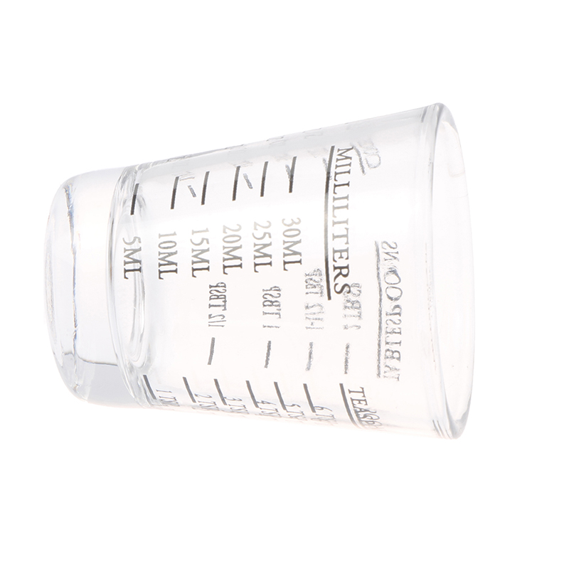 1Pc 30 ML Glass Measuring Cup With Scale Shot Glass Liquid Glass Ounce Cup. 