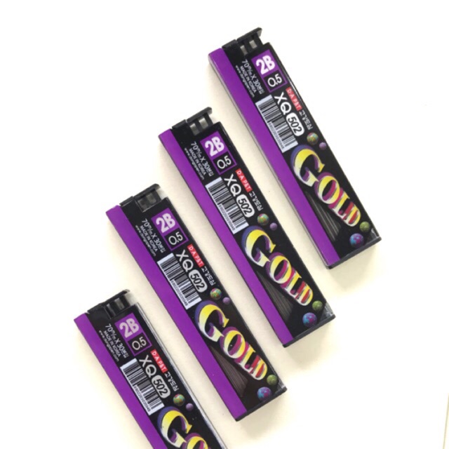 1 tuýt ruột chì bấm 0.5mm gold 2b ceramic hiệu gstar dùng cho bút chì bấm