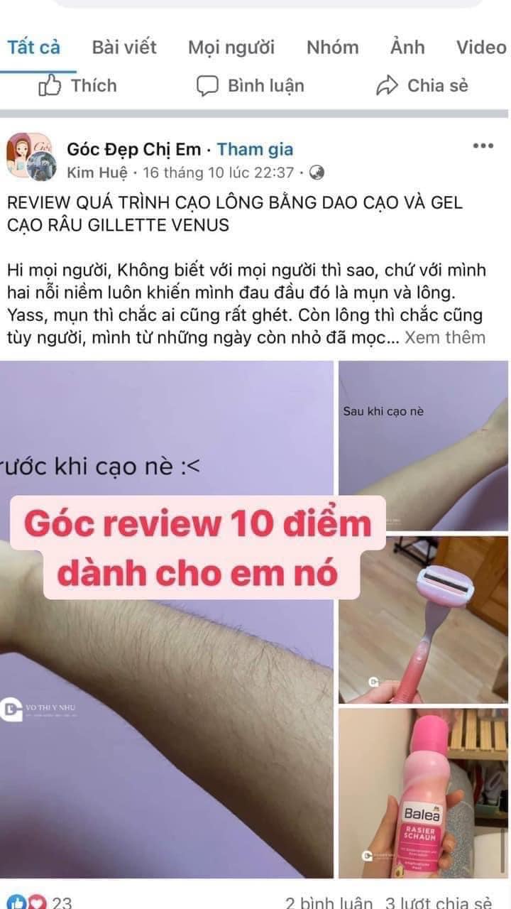 Dao Cạo Nữ Gillette Venus Sensitive Plus 3 lưỡi