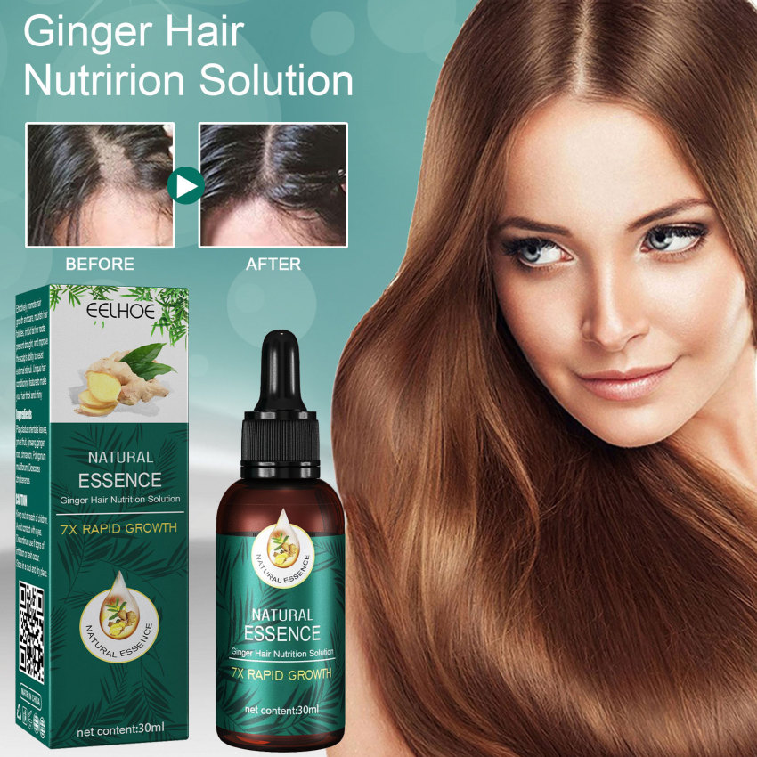 Hair Fast Growth And Hair Care Essential Oil Natural Ginger Hair Regrowth Products Serum Hair Care Hair Loss Series