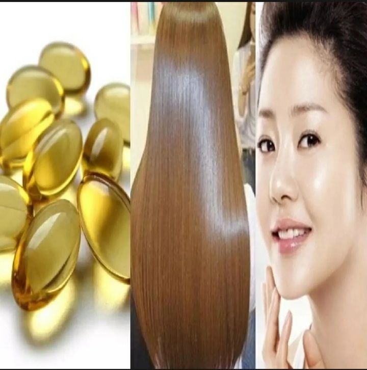 Vitamin E Capsule for Hair 60 Pieces in 1 Container.