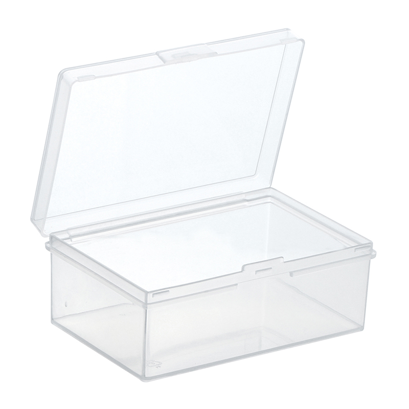 Plastic Box Rectangular Plastic Transparent With Lid Storage Box Collection. 