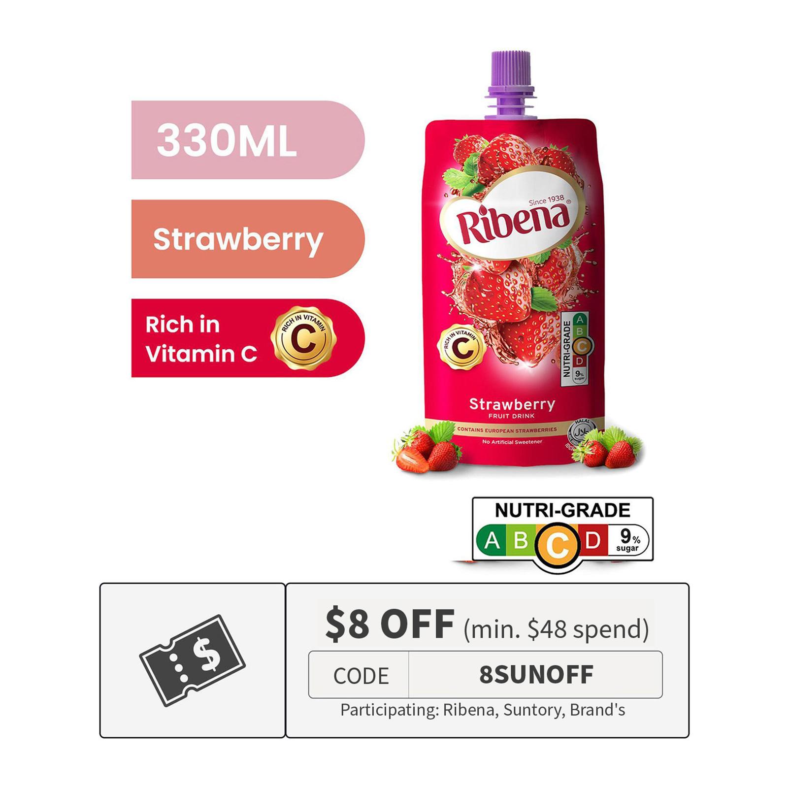 Ribena Cheerpack 100% Strawberry | Lazada Singapore