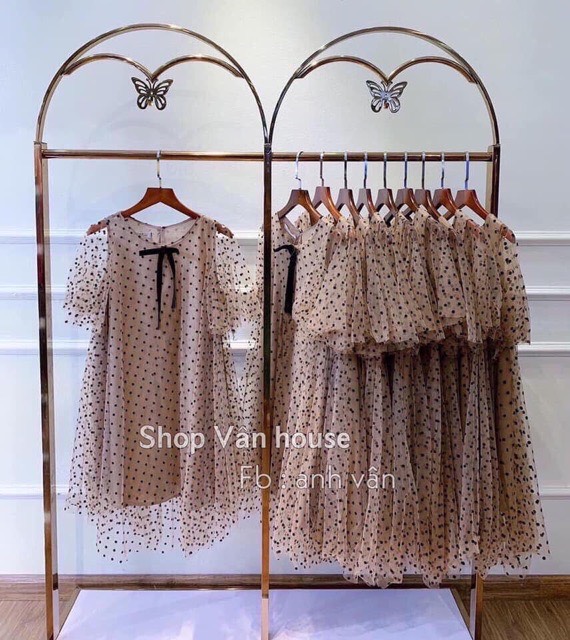 Đầm Bầu Babydoll Chấm Bi Cực Xinh