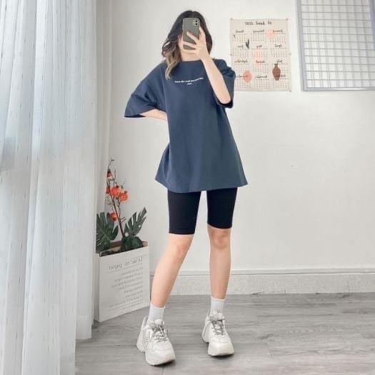 Quần legging đùi cuộn tím siêu Hot