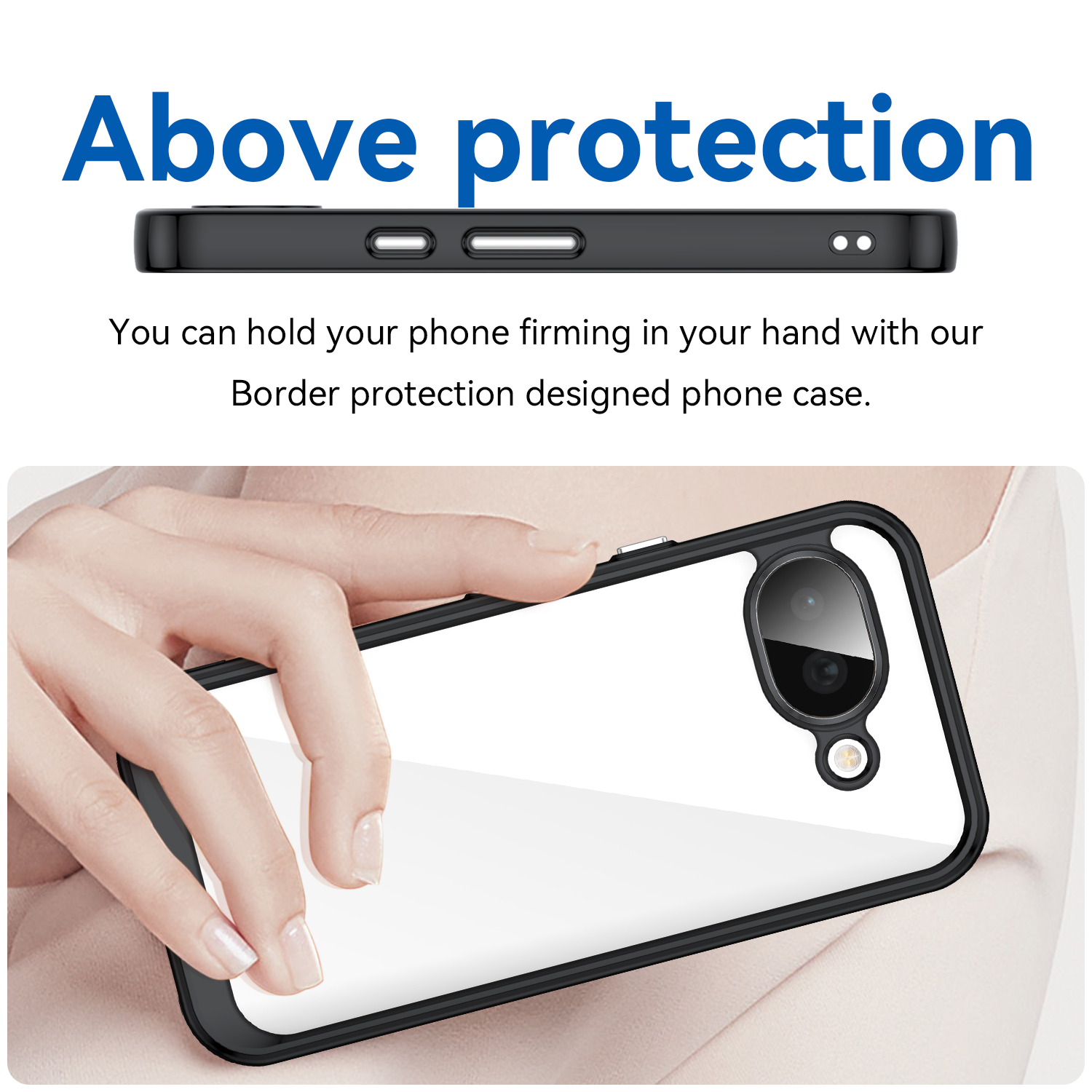 Google Pixel 10A Phone Case,Clear Shockproof Phone Transparent Cover for Google Pixel 10A.
