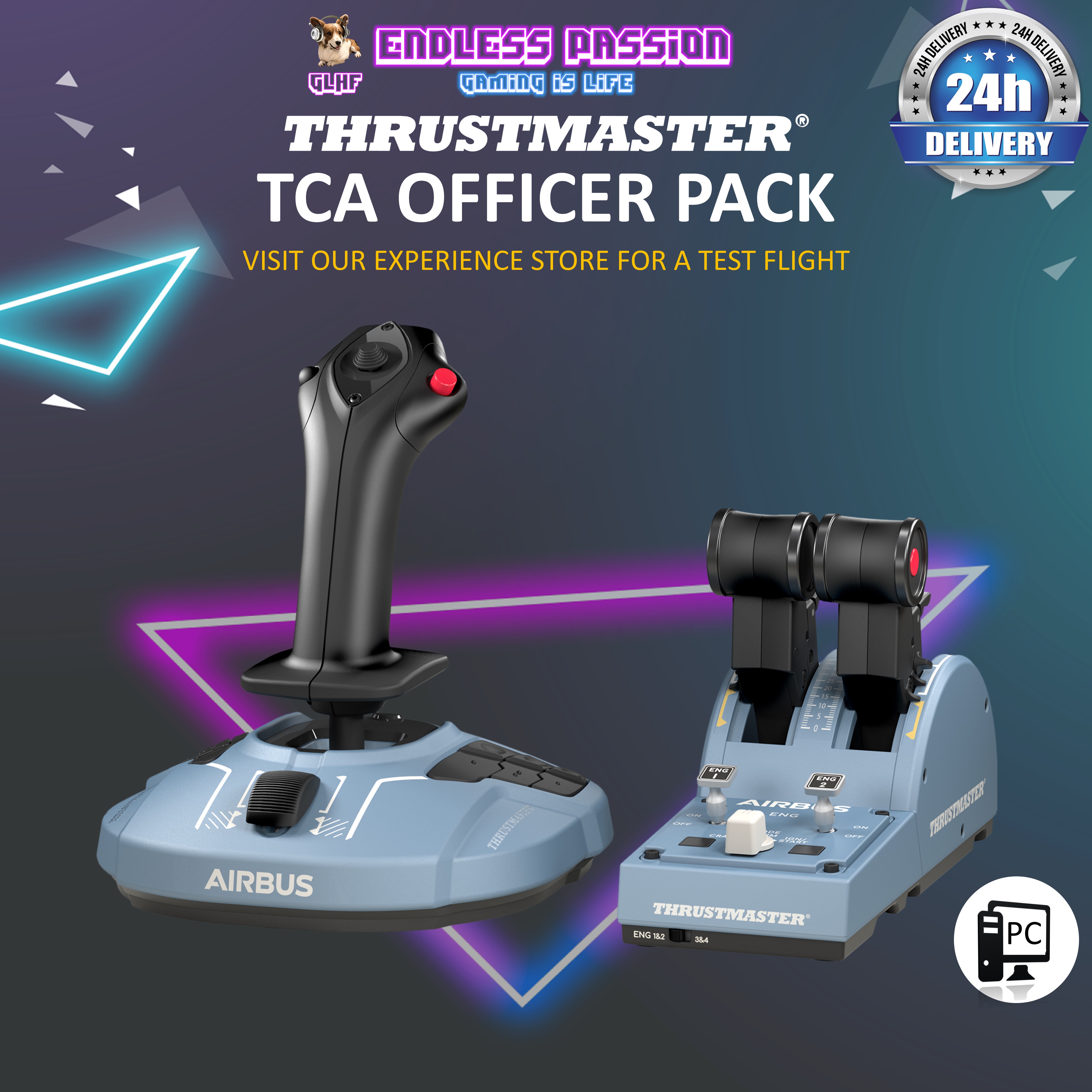 Thrustmaster TCA Officer Pack Airbus Edition - 2960842 | Lazada