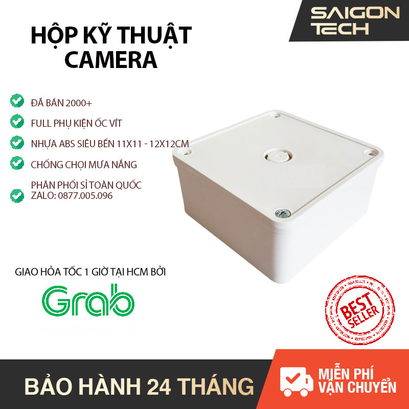 🔥[HCM – SIÊU SALE HÈ 6.6] Hộp kỹ thuật chuyên dụng cho camera Hikvision KBvision Ezviz Imou… bằng nhựa chắc chắn lắp đặt ngoài trời không sợ mưa nắng – Saigon Technology #camera #phanphoicamera #saigontechzone