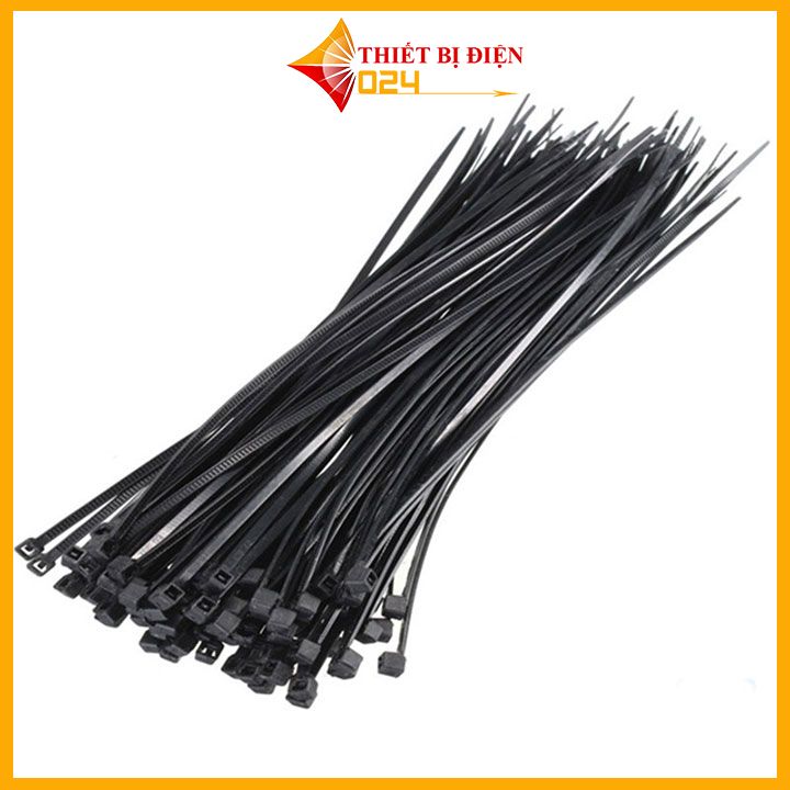 Gói 250PCS Dây Thít Đen 5X300mm