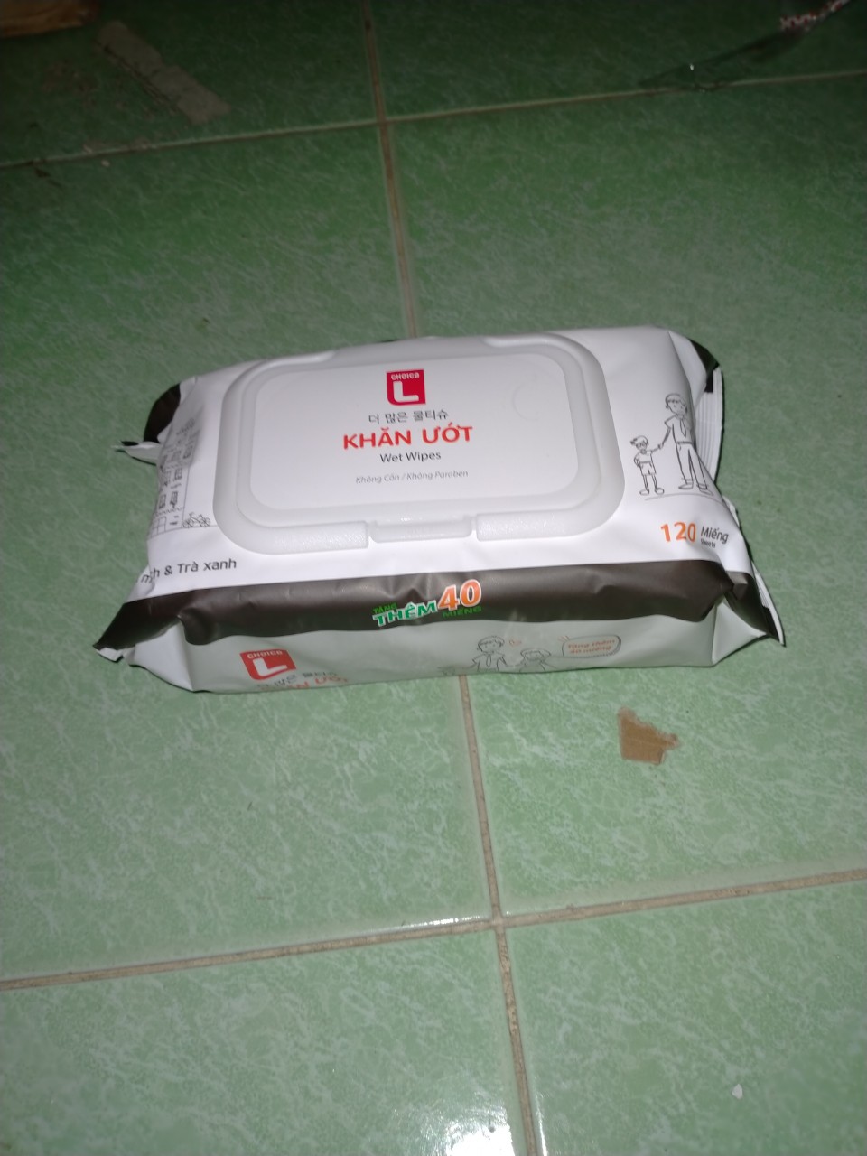 Khăn giấy ướt lotte 120 tờ cao cấp