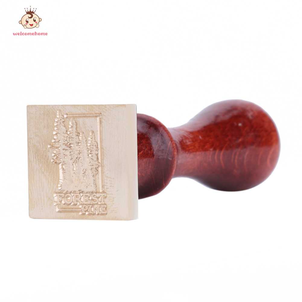 Vintage Square Seal Stamp DIY Decor Seal Stamp Sealing Wax Stamp for Scrapbooking Envelope