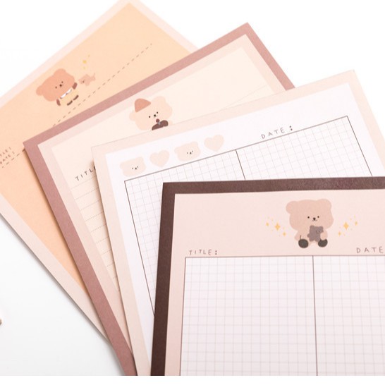 Xấp giấy Note / Ghi chú size B5 Nấu nâu