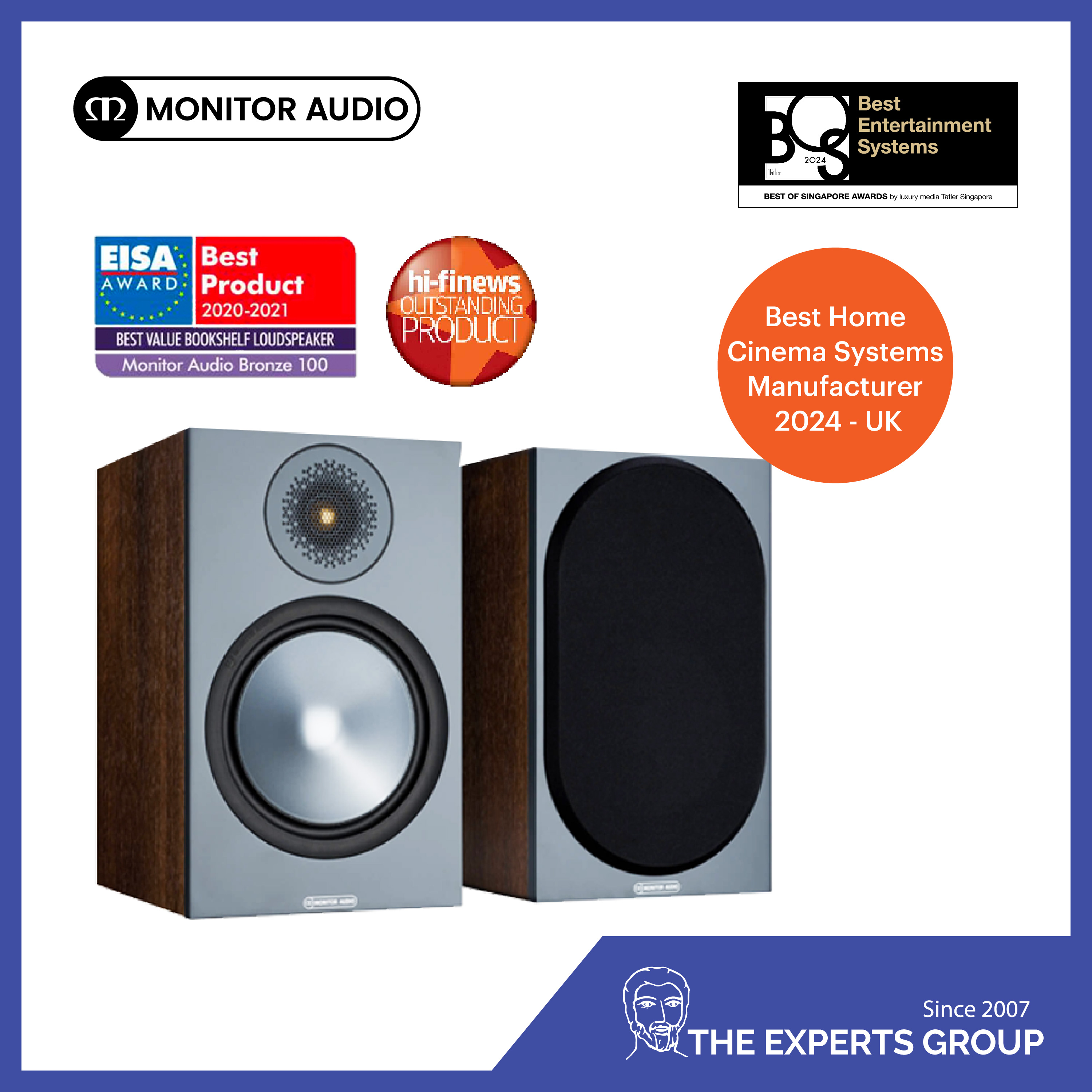 Monitor Audio Bronze 100 6G Home Theatre Bookshelf Speaker