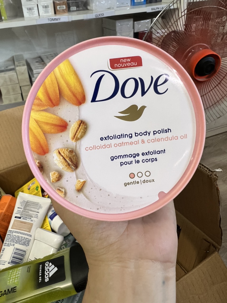 Tẩy Tế Bào Chết Dove Exfoliating Body Polish 298g - Dạng hũ có hạt
