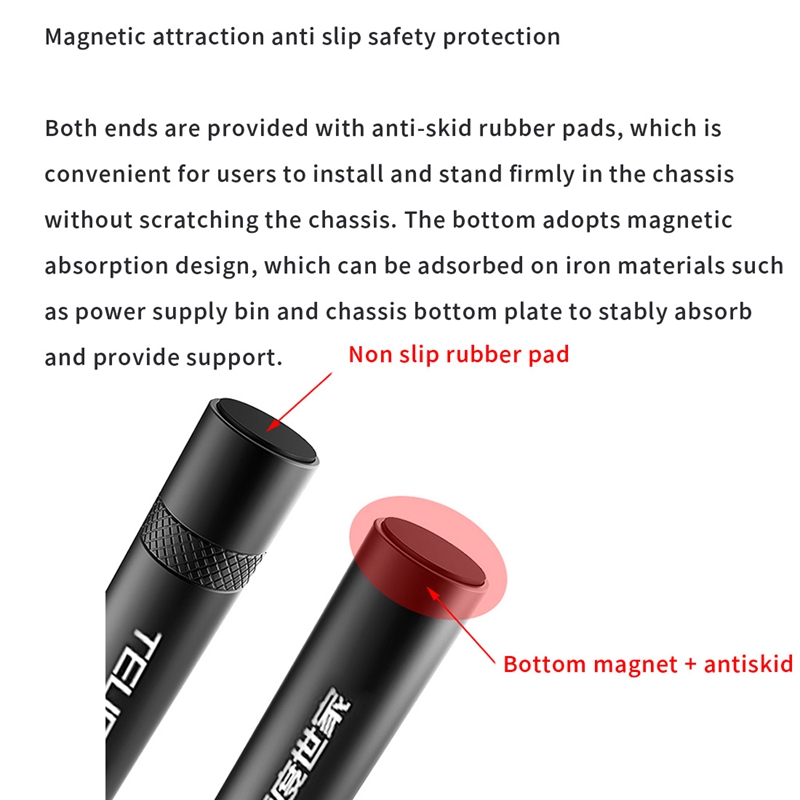 Graphics Card GPU Holder Vertical Telescopic Rotating Stand Bracket Magnetic GPU Video Card Holder -15