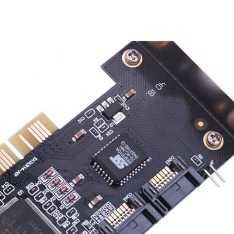 4 Ports PCI SATA Raid Controller Internal Expansion Card with Two Sata Cables, for Desktop PC,Support SATA Hard Drive