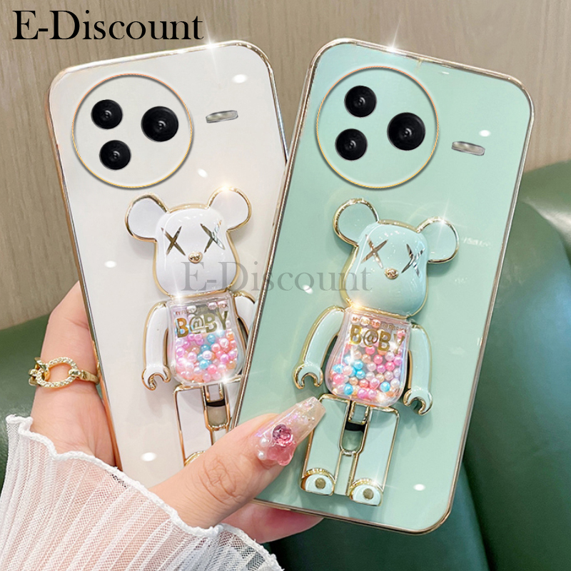 New Phone case Xiaomi Poco F7 Pro Back cover Soft Electroplated Quicksand Hourglass Pellet KWAS Bear silicone shockproof Protector Smooth for Xiaomi Poco F7 Ultra Back Cover. 