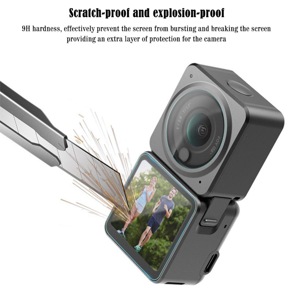【New Arrival】For DJI OSMO Action 2 Camera Lens Tempered Glass Screen Protector Kit Accessory