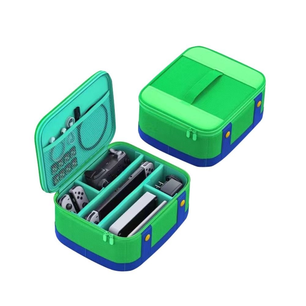 Ffdwaa 1pc lớn ốp bảo vệ đỏ xanh dương di động túi du lịch phụ kiện công tắc chống mài mòn túi đựng đồ cho nintendo switch oled