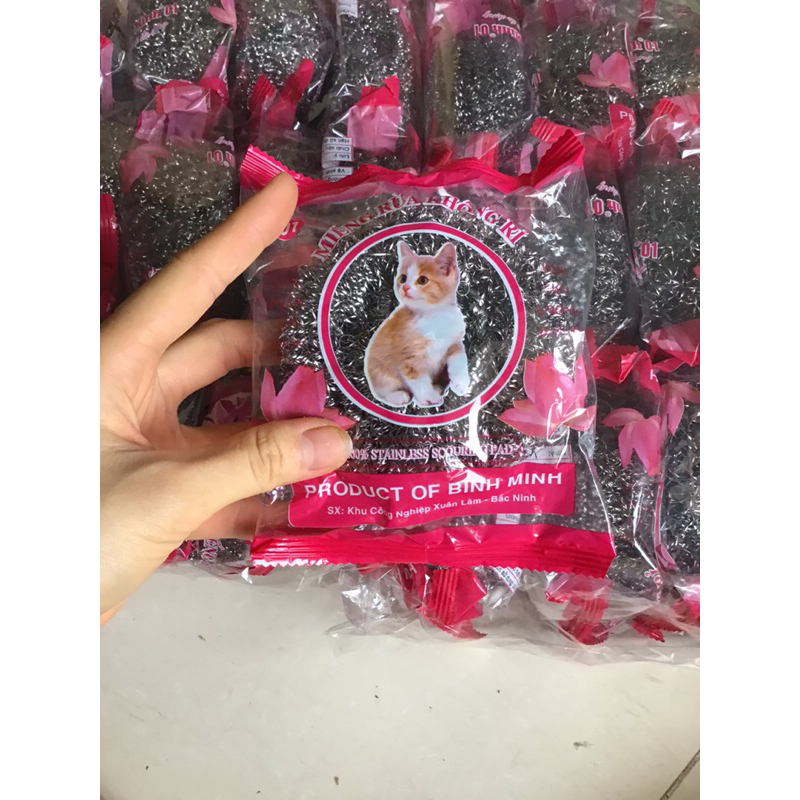 Cọ xoong nồi inox không rỉ - bùi nhùi sắt