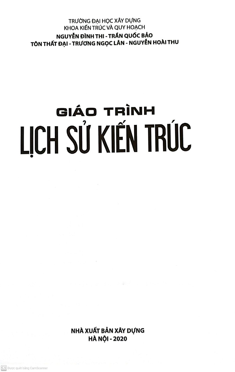 Sách-Giáo Trình Lịch Sử Kiến Trúc