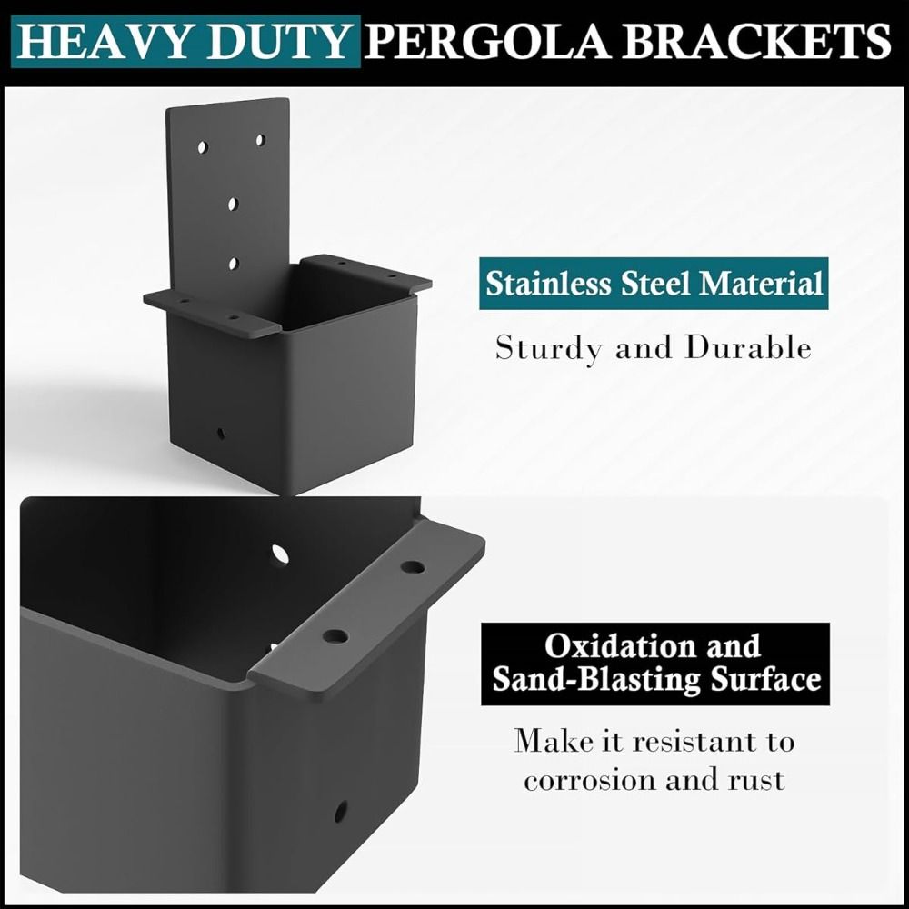 Durable%20Black%20Pergola%20Bracket%20Wall%20Mounted%20Metal%20Fashionable%20Metal%20Bracket%20Durable%20Heavy%20Duty%20Deck%20Railing%20Connector%20Terrace%20-%20Image%203