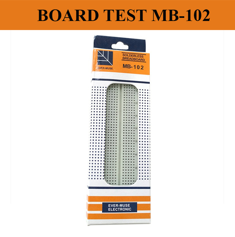 Breadboard MB-102 165x55x10mm - 830 Lỗ (Board test, cắm linh kiện )