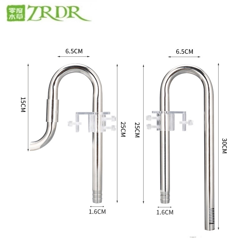 Bộ in out phi 12 | 16 lọc váng XOAY - inout inox có lọc váng thuỷ sinh mufan