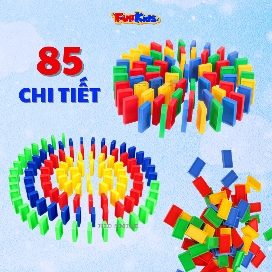 Đồ chơi trẻ em túi xếp hình domino 85 CHI TIẾT nhựa nguyên sinh an toàn, nhiều màu sắc phát triển kỹ năng tư duy logic, sáng tạo và rèn luyện tính kiên trì tập trung cho trẻ từ 3 tuổi trở lên thumbnail