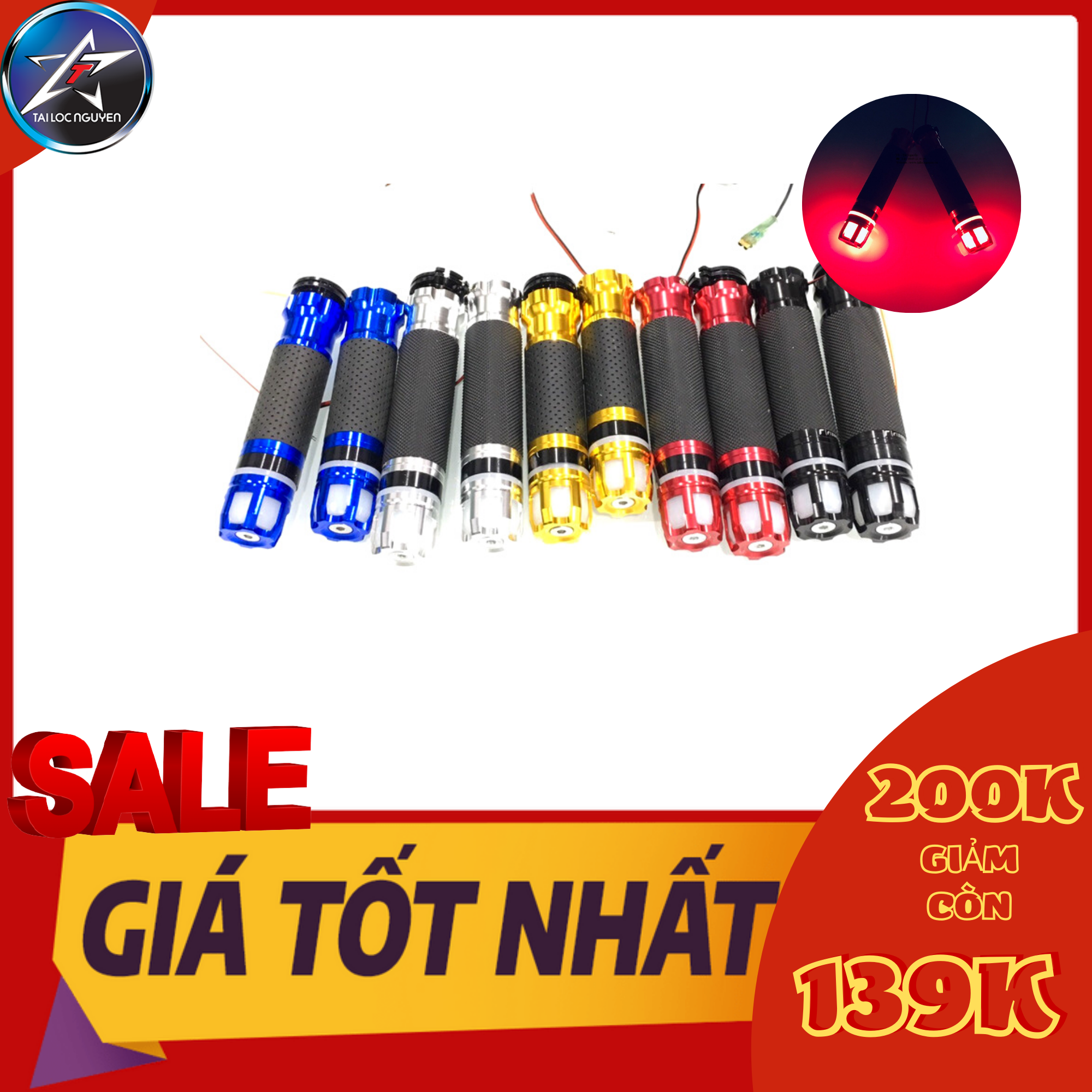 [HCM] [SALE] BAO TAY XE MÁY GÙ LED