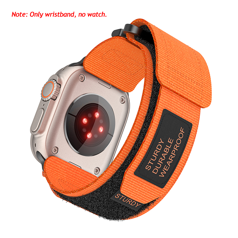 Canvas sport strap for apple watch band 49mm ultra 2 45mm 44mm 42mm 41mm 40mm nylon alpine trail loop bracelet apple watch series 9 8 7 5 6 se