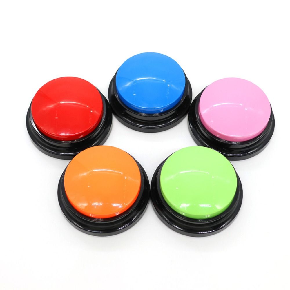 Animal Button Electronics New Recordable Voice Recording Button Interactive Light Dog Training ...