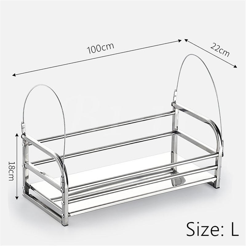 Hanging Flower Pot Stand Adjustable Stainless Steel Plant Balcony