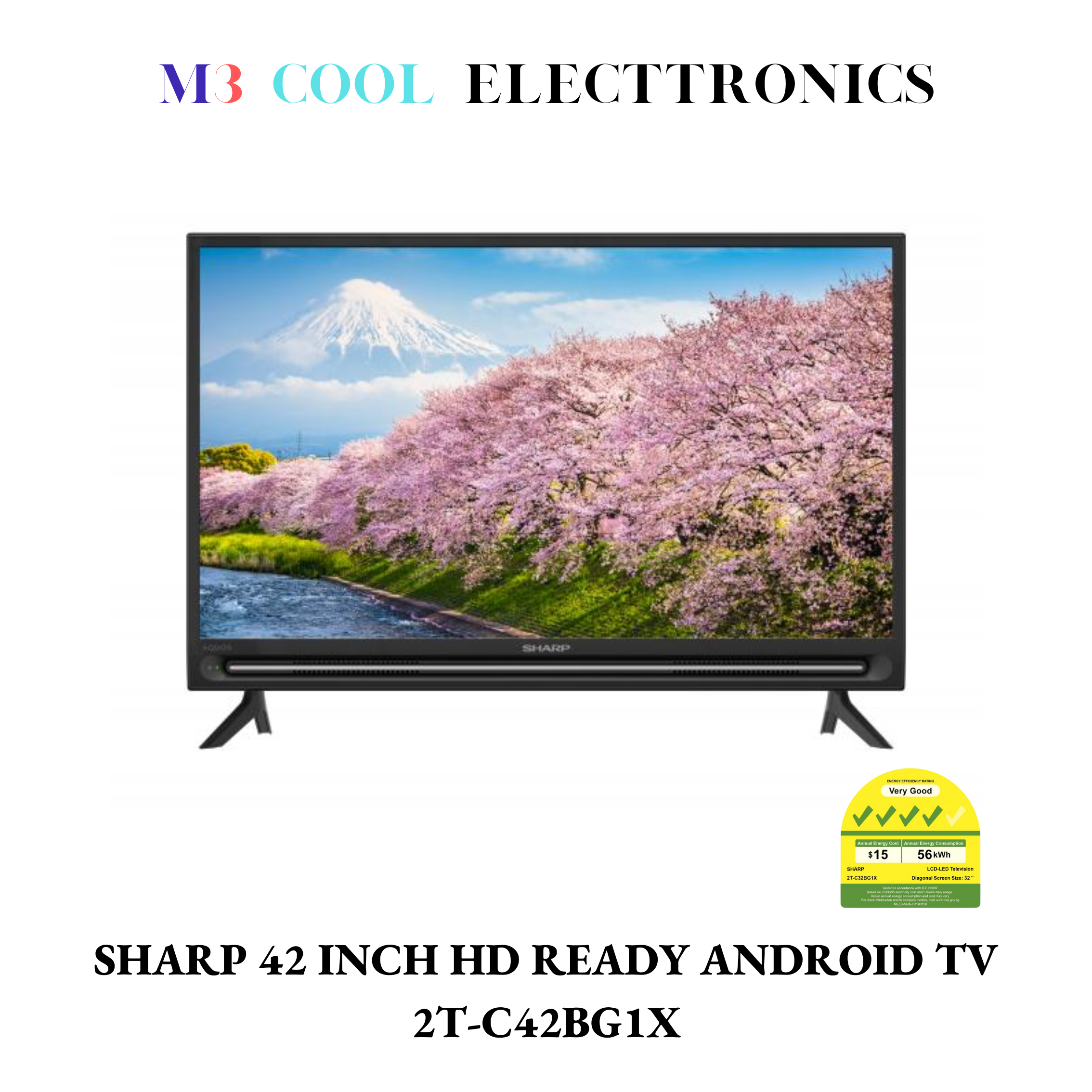 SHARP 2T-C42BG1X 42 INCH FHD ANDROID TV - 3 YEARS SHARP WARRANTY