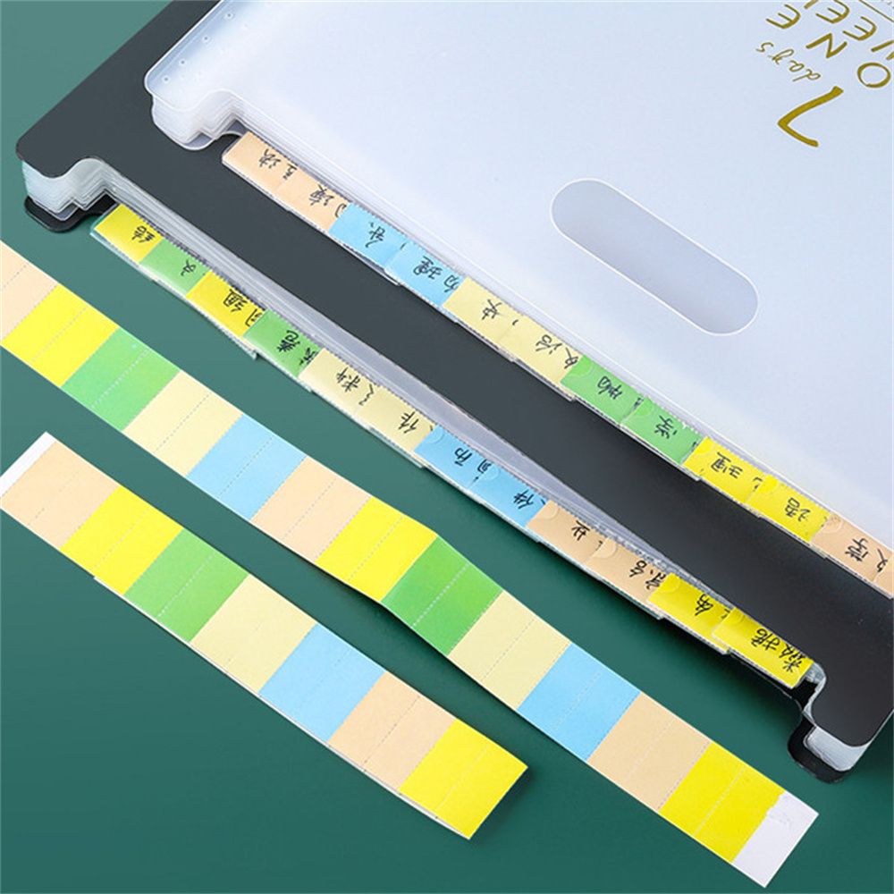 Paper Multi File Folder School Supplies Stationery A4 File Folder 13 Pockets Multi-layer Paper ...