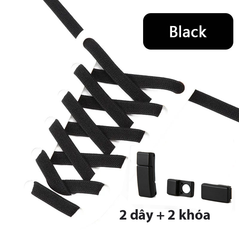 Dây giày 6mm khóa nam châm mẫu mới Cho giày cổ Thấp