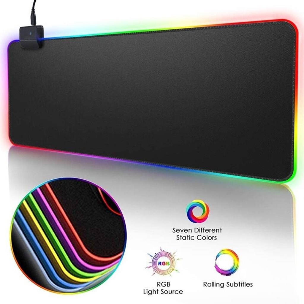 Bàn Di Chuột RGB Lót Chuột Pad đèn led RGB Loại Lớn kích thước 80cmX30cmX4mm