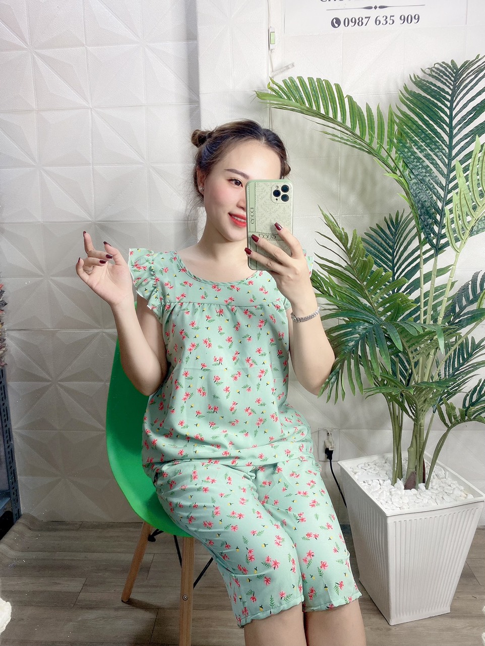 ĐỒ BỘ LỬNG HOA DỄ THƯƠNG  CÓ SIZE 40-75KG - LUA35