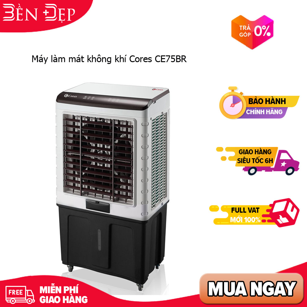 [TRẢ GÓP 0%] Máy làm mát không khí Cores CE75BR [Điều khiển từ xa] (Giá áp dụng giao tại HN, HCM& các tỉnh liên hệ shop)