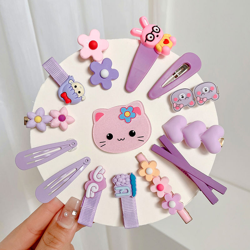 Sét 10 kẹp tóc đáng yêu cho bé