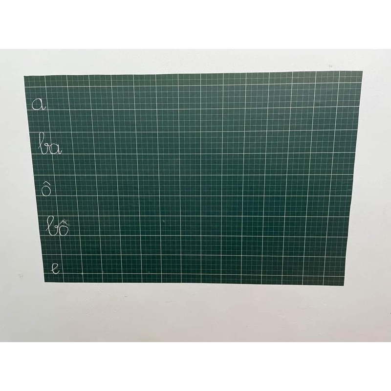 Bảng decal dán tường kẻ ô li viết phấn Hàng Loại 1