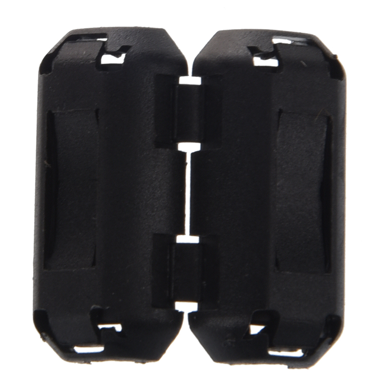 6 Pcs Clip On EMI RFI Noise Ferrite Core Filter for 5mm Cable