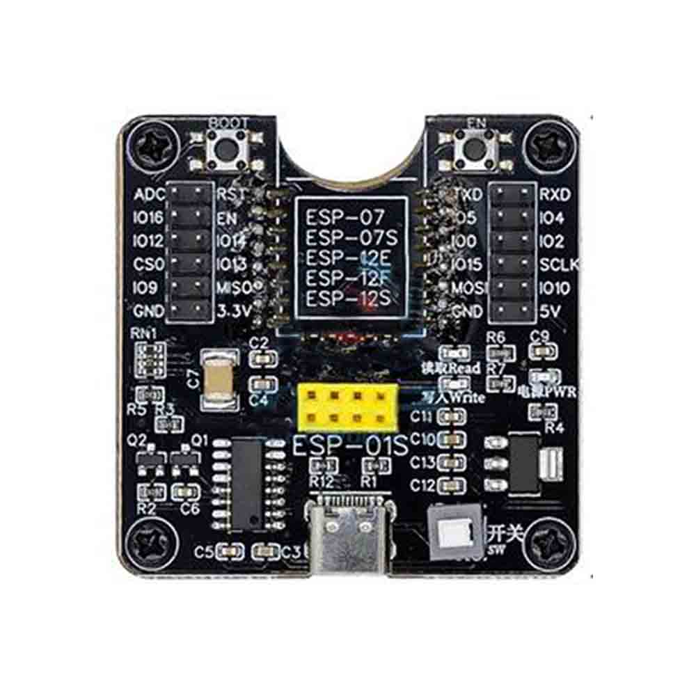 Esp8266 esp32-wrover development board test programmer socket downloader for esp-01 esp01s esp12 esp32