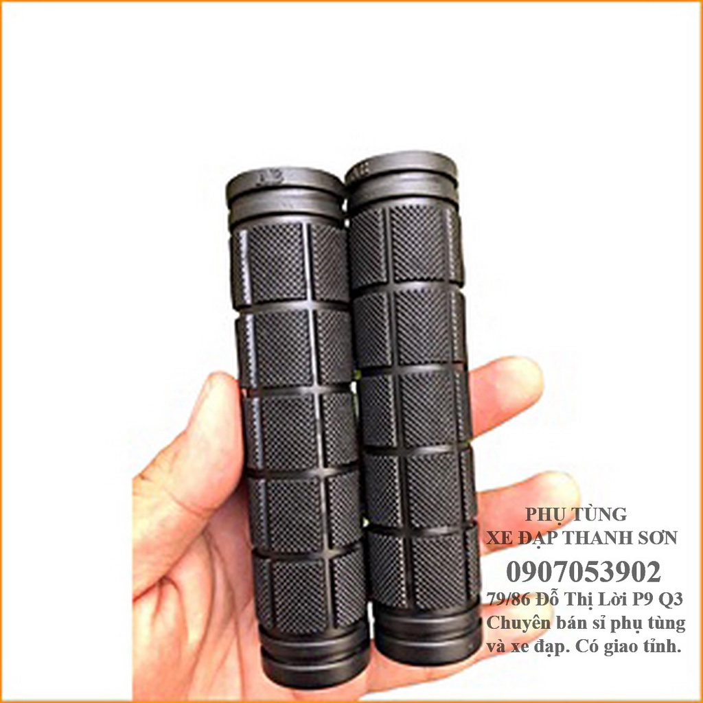 2 tay nắm xe đạp - bọc tay nắm xe đạp - tay cầm ghi đông xe đạp thể thao bằng cao su cao cấp
