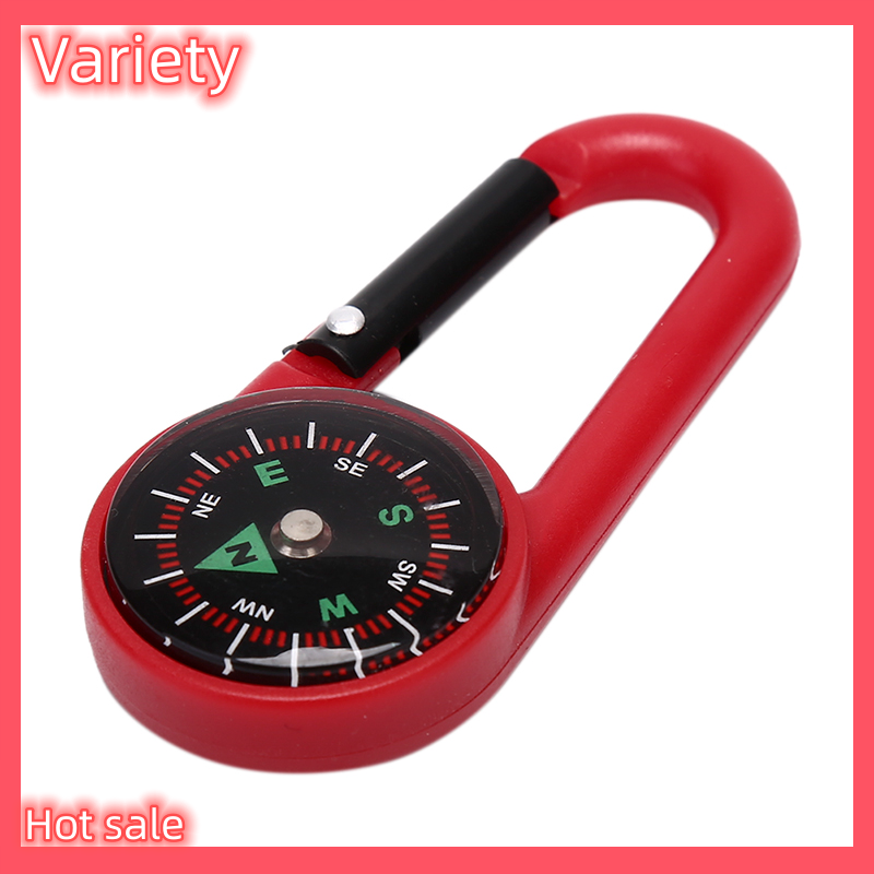 Variety ✨Hot Sale✨ La Bàn Móc khóa di động La Bàn Móc leo núi leo núi la bàn Vòng cắm trại ngoài trời la bàn