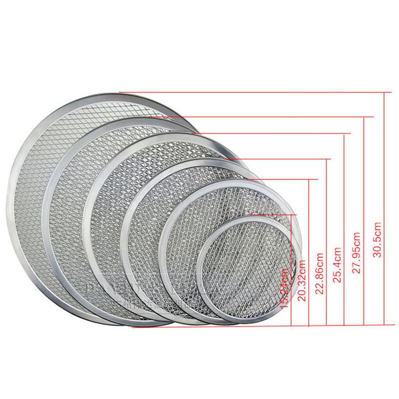 Professional Round Pizza Oven Baking Tray Barbecue Grate Nonstick Mesh Net